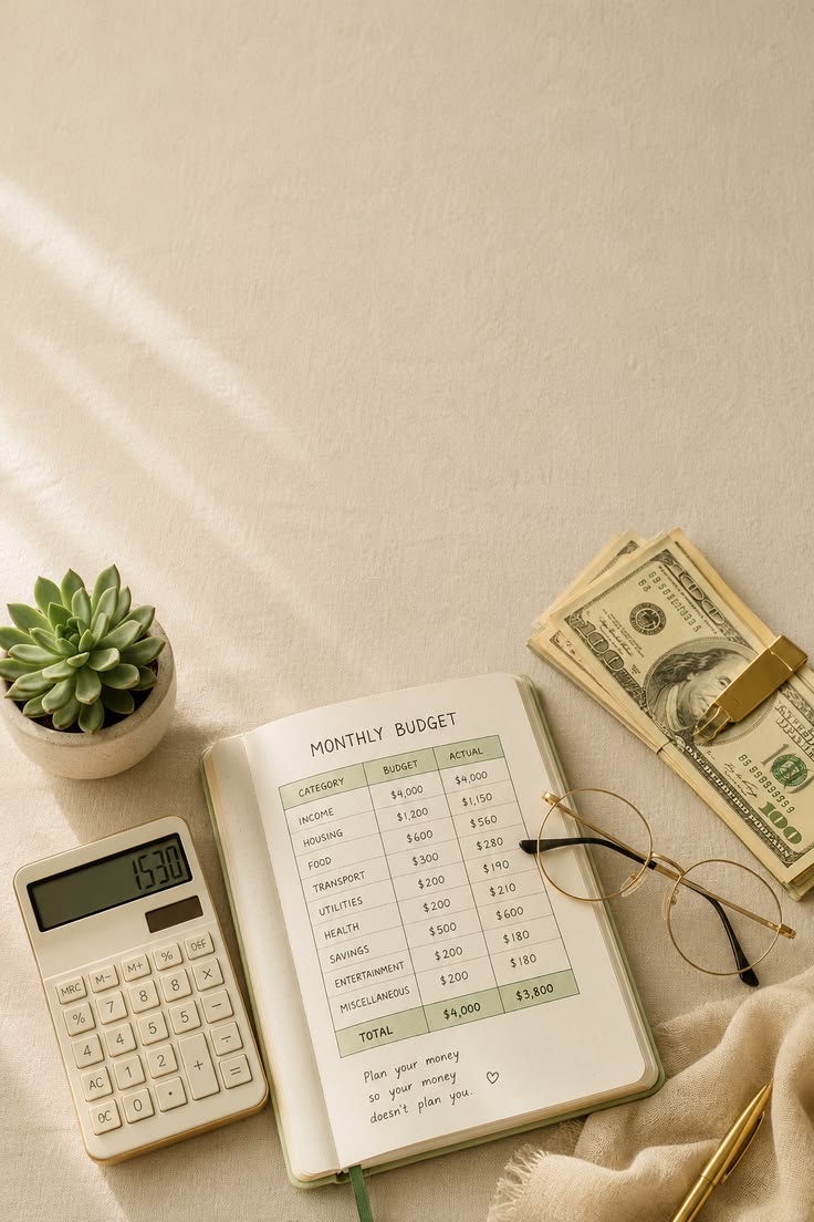 Bookkeeping insights blog featured image with laptop, notebook, and educational content for small business owners.